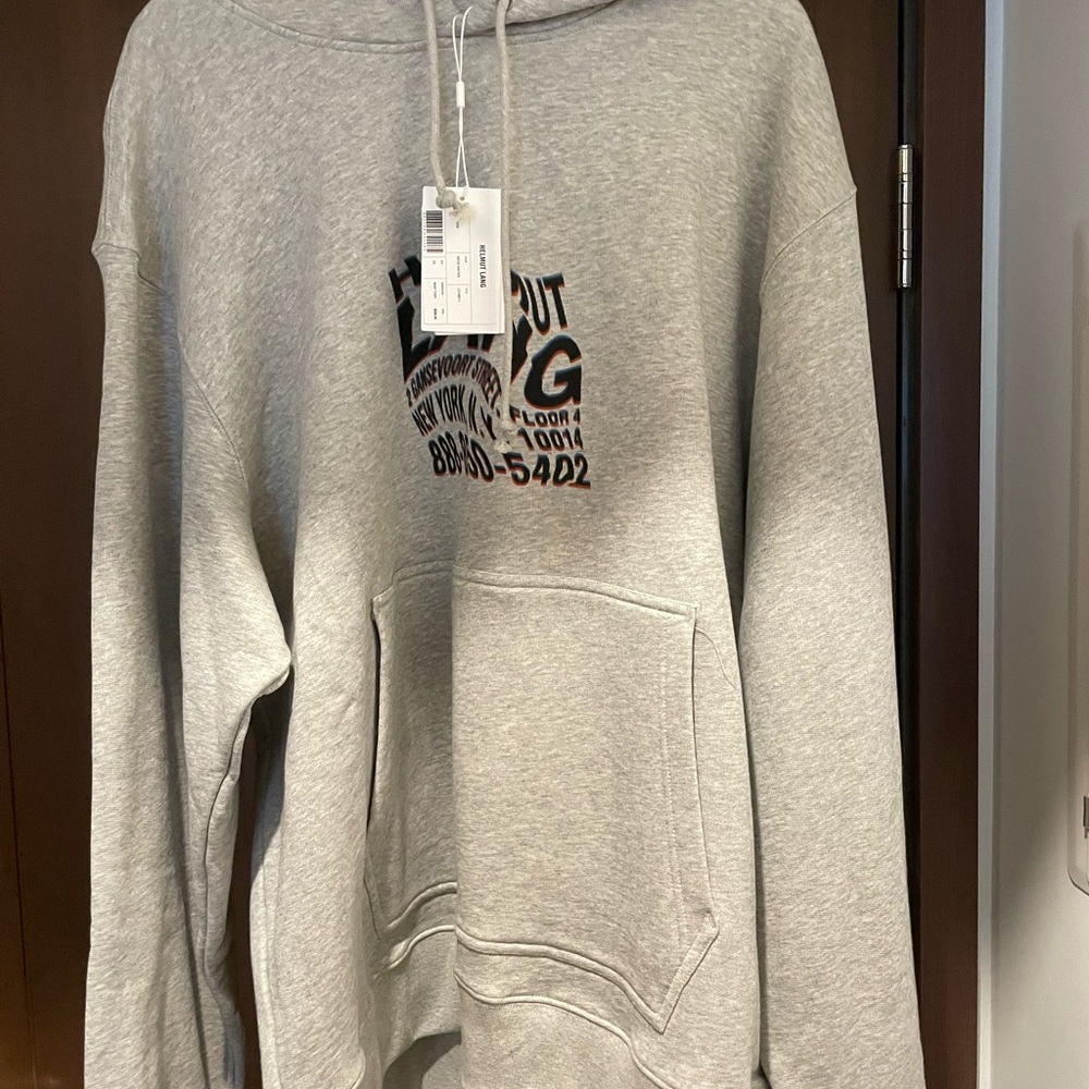 Brand new helmut Lang warp logo hoodie Retail:$285US